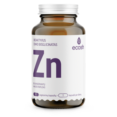 ECOSH Bioaktyvus cinkas, kapsulės N90