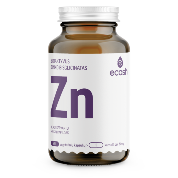 ECOSH Bioaktyvus cinkas, kapsulės N90, nuotrauka Nr. 1