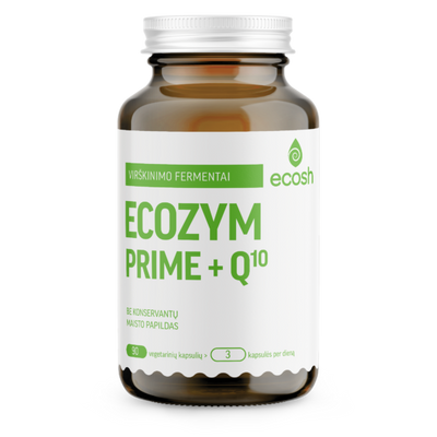 ECOSH Ecozym Prime + kofermentas Q10, kapsulės N90