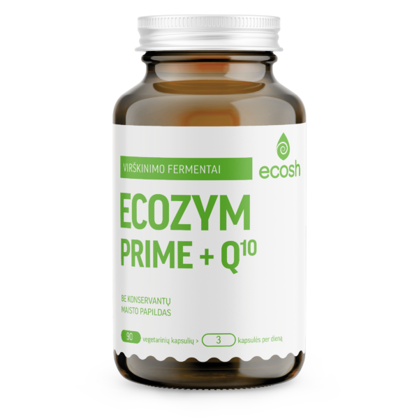 ECOSH Ecozym Prime + kofermentas Q10, kapsulės N90, nuotrauka Nr. 1