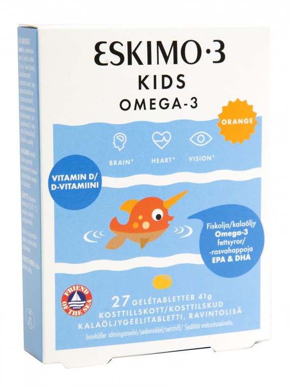 ESKIO-3 Kids Omega-3 kramtomos tabletės N27, nuotrauka Nr. 1