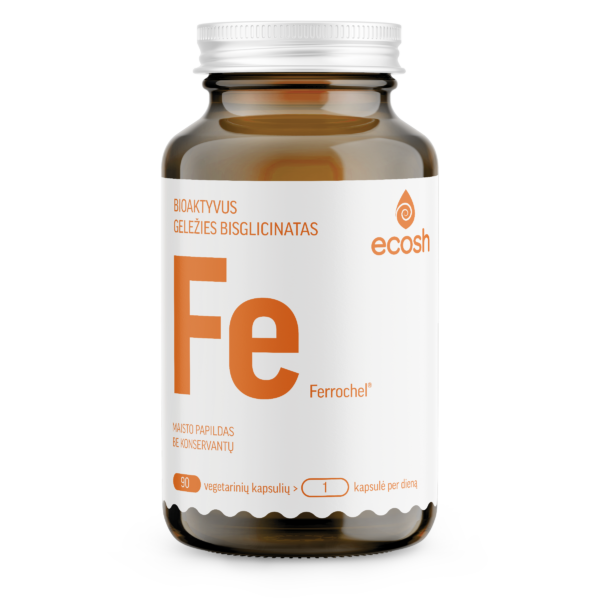 ECOSH Bioaktyvi geležis su vit.C, kapsulės N90, nuotrauka Nr. 1