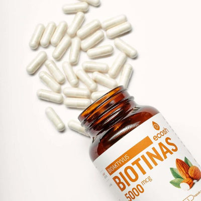 ECOSH Bioaktyvus biotinas 5000mcg, kapsulės N90