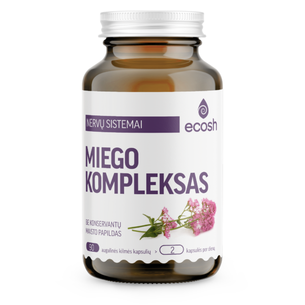 ECOSH Miego kompleksas su melatoninu, kapsulės N90, nuotrauka Nr. 1