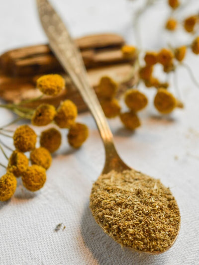 PELYNAS, BITKRĖSLĖ, GVAZDIKĖLIS žolelės milteliais – 1, 120g