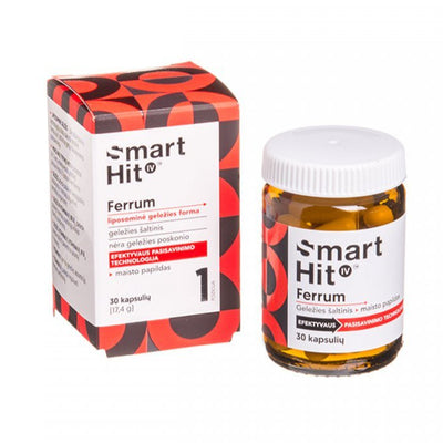 Smart Hit IV Ferrum kapsulės N30